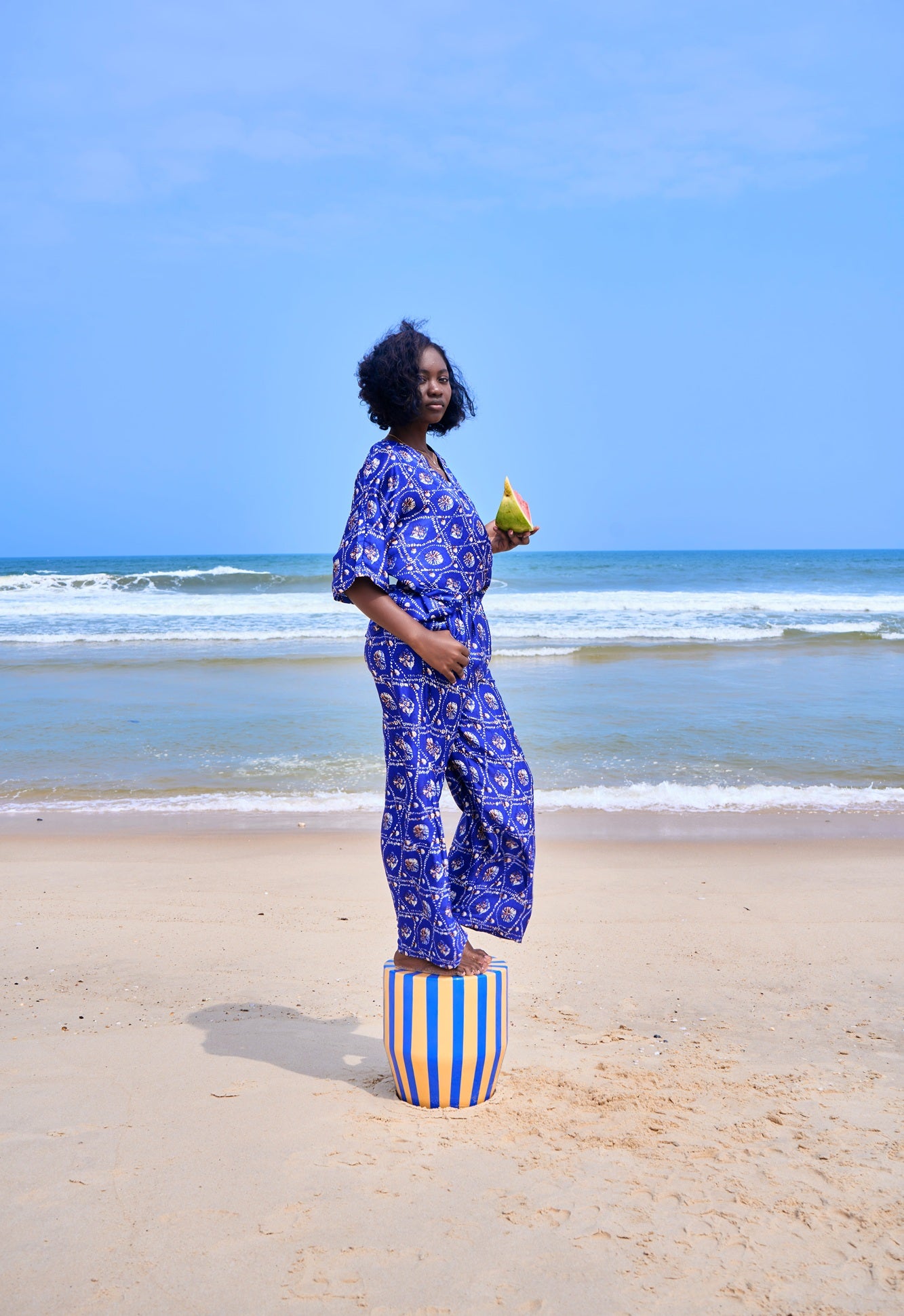 INDIGO - Ensemble chemise pantalon