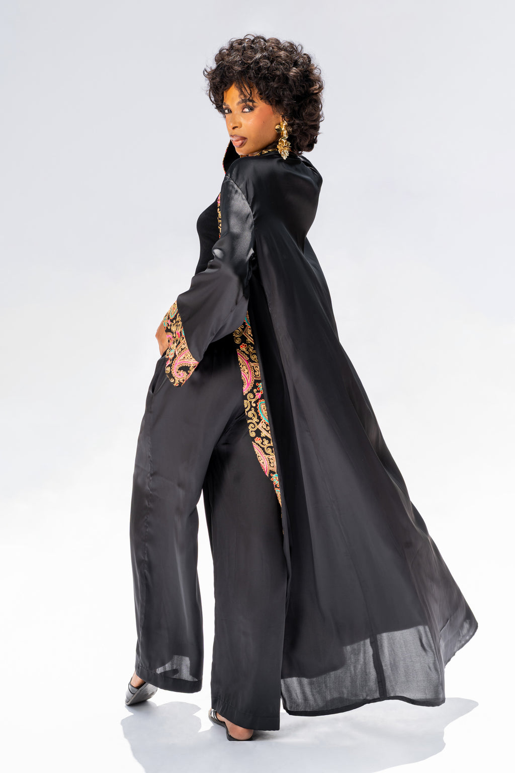 Kimono long Satin