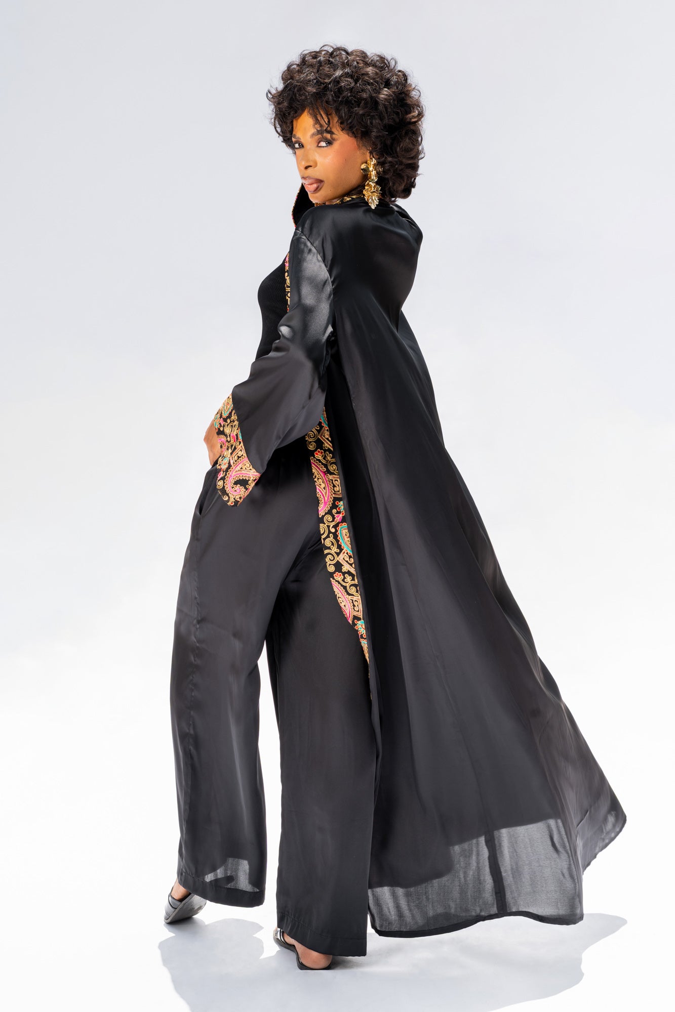 Kimono long Satin