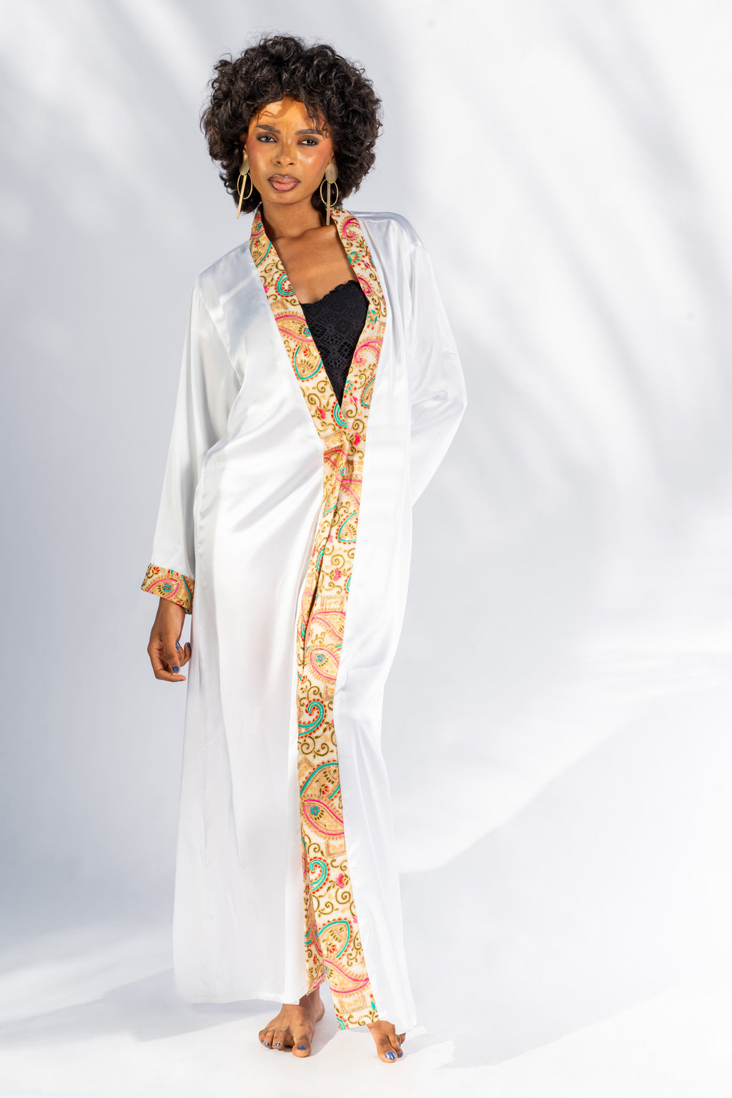 Kimono long Satin