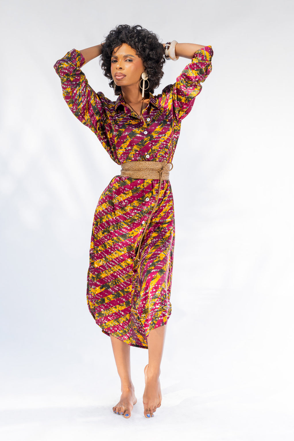 Robe chemise longue